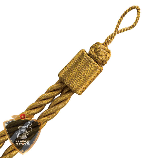 Cap cord gold metallic yarn thread